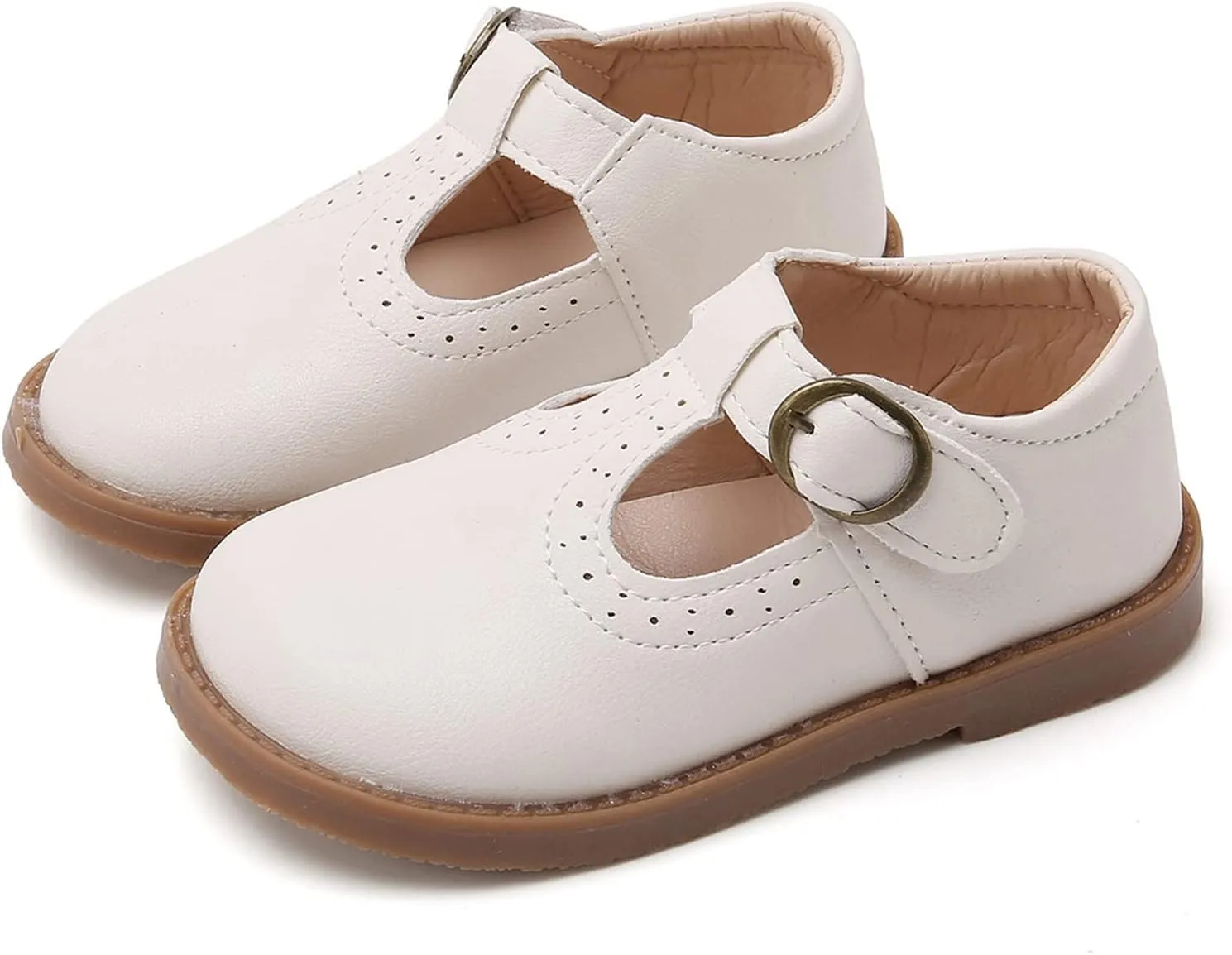 RVROVIC Little Girls Mary Jane Flats Gracy Ballet Princess Toddler Dress Shoes School Birthday Party