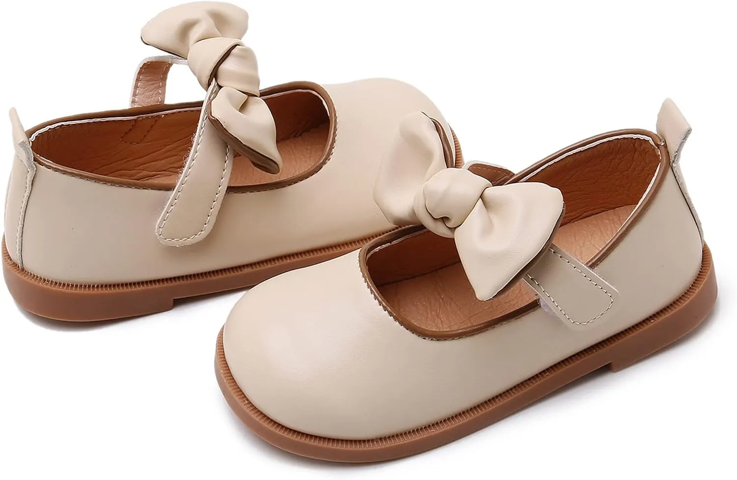 RVROVIC Little Girls Mary Jane Flats Gracy Ballet Princess Toddler Dress Shoes School Birthday Party