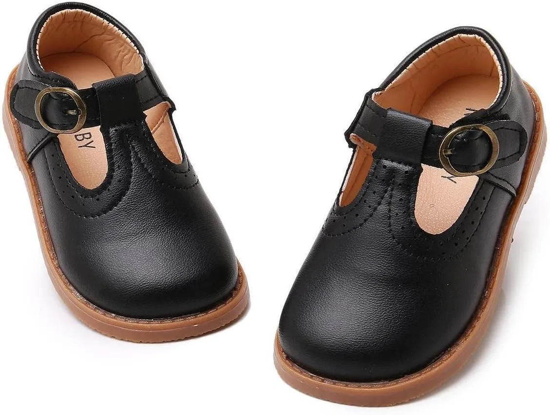 RVROVIC Little Girls Mary Jane Flats Gracy Ballet Princess Toddler Dress Shoes School Birthday Party