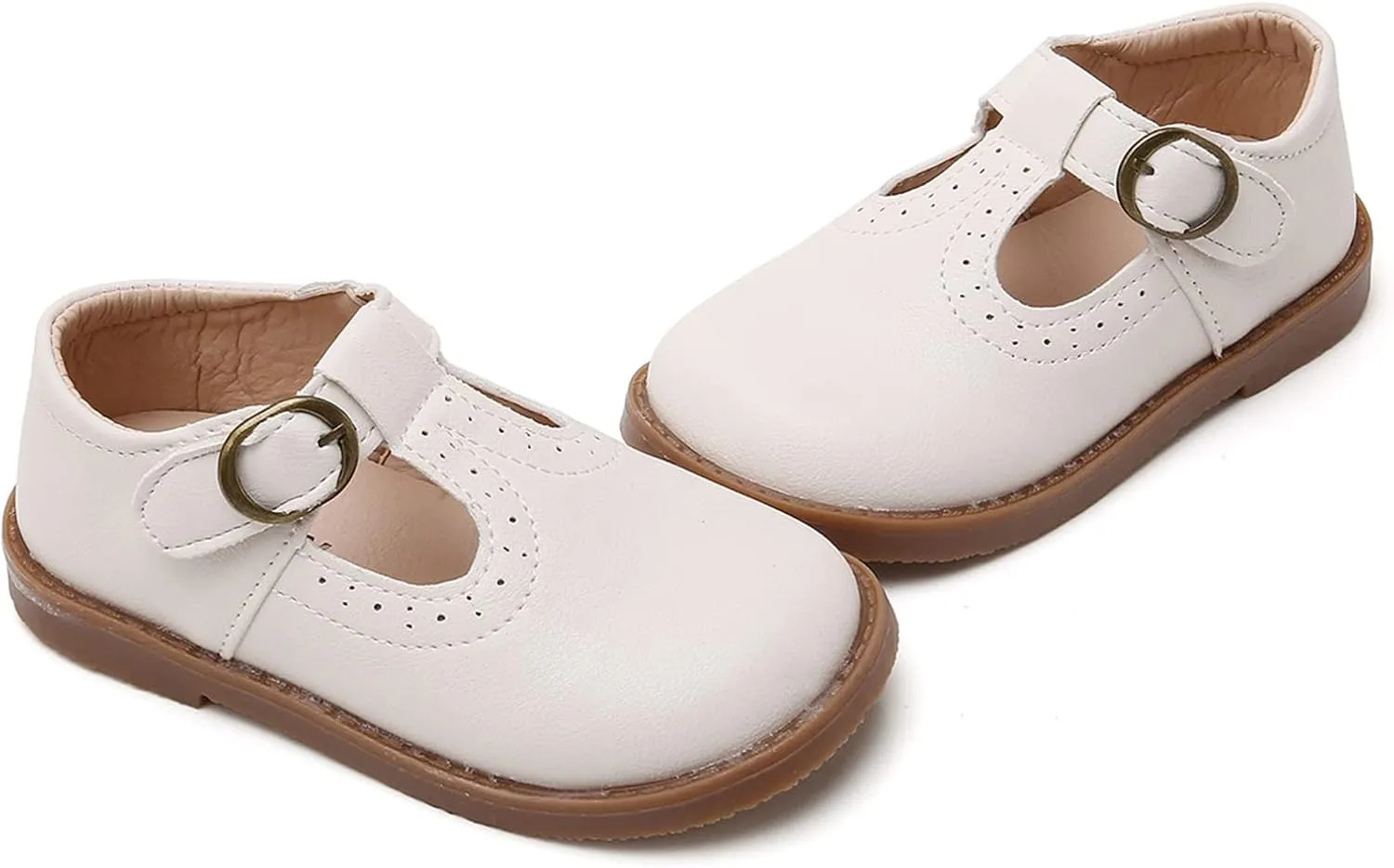 RVROVIC Little Girls Mary Jane Flats Gracy Ballet Princess Toddler Dress Shoes School Birthday Party