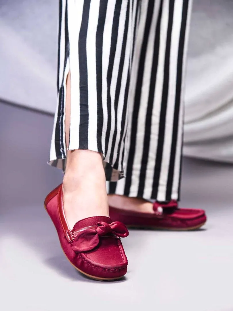 Satin Bow Loafers