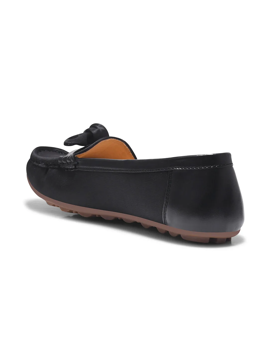 Satin Bow Loafers