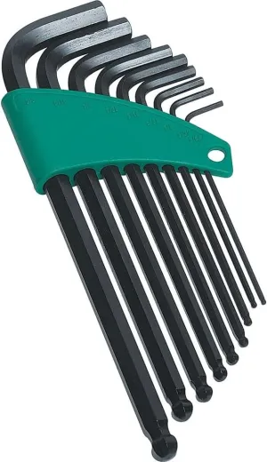 SCMT29540 Across Flats Ball End Long Hex Key 9 Piece Set