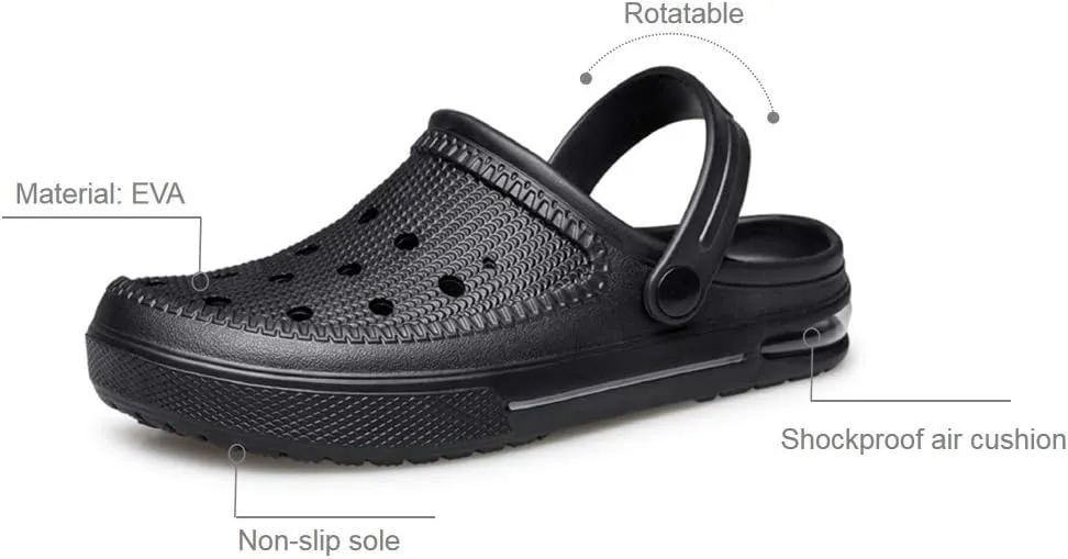 SILLENORTH Unisex Garden Clogs Water Shoes Beach Shoes Slippers Sandals Air Cushion Lightweight Comfortable