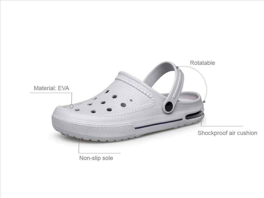 SILLENORTH Unisex Garden Clogs Water Shoes Beach Shoes Slippers Sandals Air Cushion Lightweight Comfortable