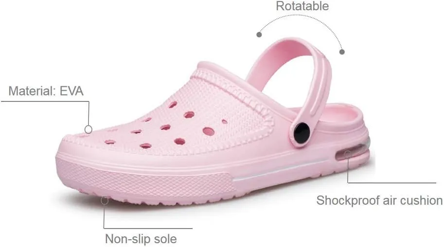 SILLENORTH Unisex Garden Clogs Water Shoes Beach Shoes Slippers Sandals Air Cushion Lightweight Comfortable