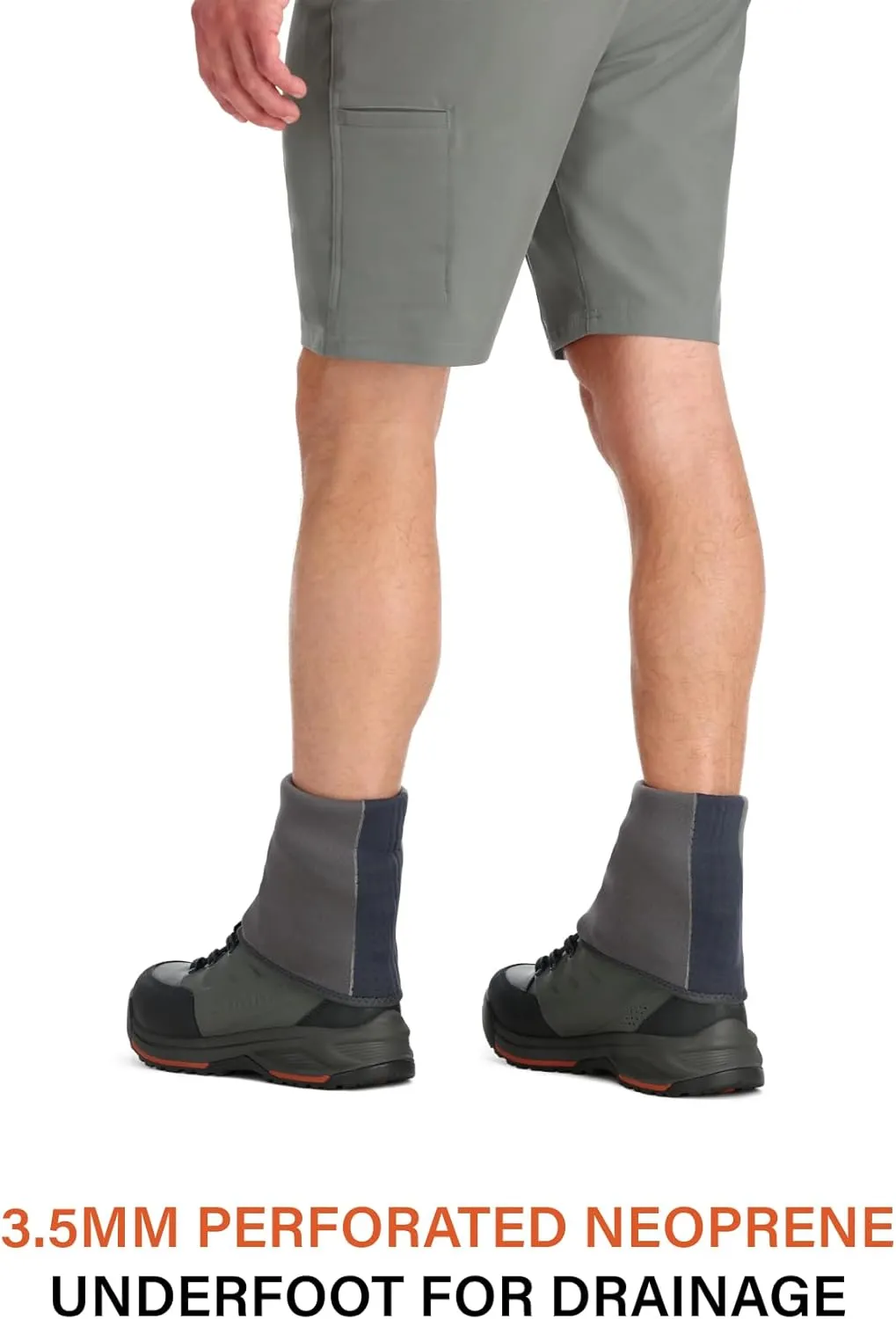 Simms Guide Guard Neoprene Wading Socks for Fly Fishing - Unisex, Abrasion-Resistant, 3.5mm Neoprene, Sizes XS-XL