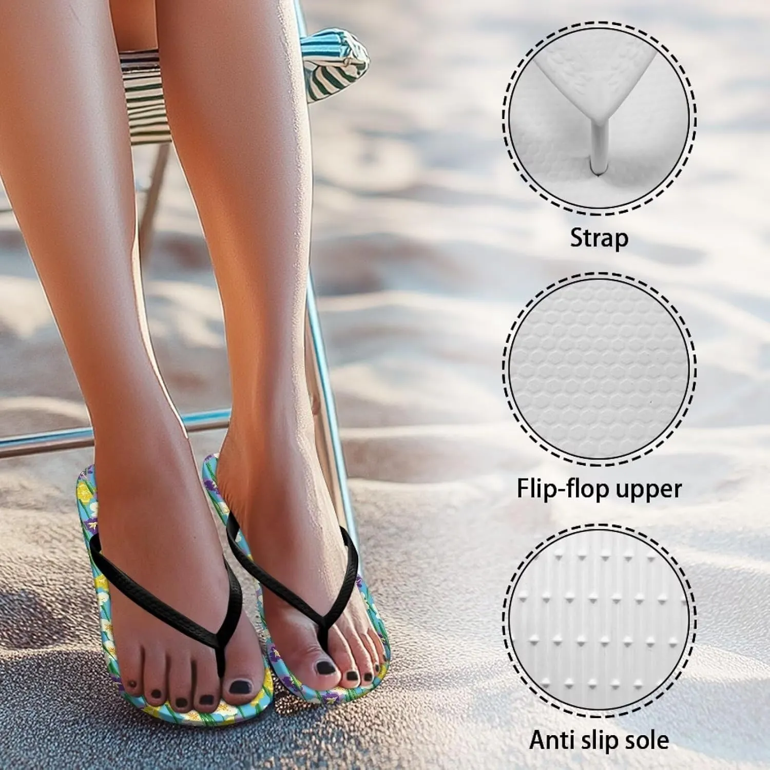Slide Sandals for Women Ultra Comfort Slippers Slip On Soft Fashion Comfort Shower Summer Beach Shoes with Anti-skid Size US 5.5-9.5