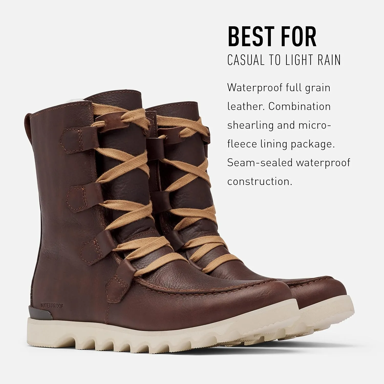Sorel Men's Kezar Storm WP Boot — Waterproof Leather Winter Boots