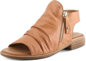Spring Step Jalaya Women's Leather Sandals with Dual Zippers & Cushioned Sole