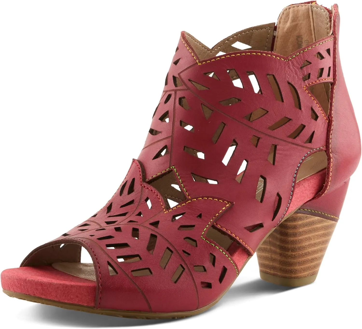 Spring Step L'Artiste Icon Sandals for Women - Ladies Casual Flats Platform Sandal - Hand Painting Summer Shoes for Womens