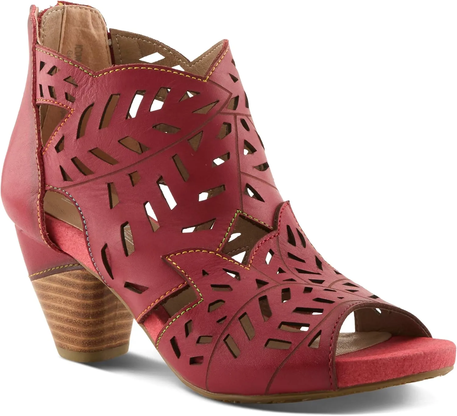 Spring Step L'Artiste Icon Sandals for Women - Ladies Casual Flats Platform Sandal - Hand Painting Summer Shoes for Womens