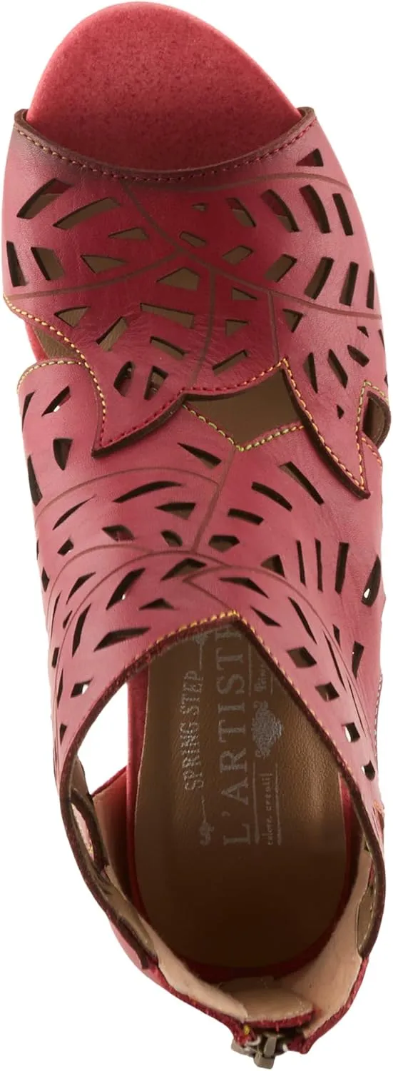 Spring Step L'Artiste Icon Sandals for Women - Ladies Casual Flats Platform Sandal - Hand Painting Summer Shoes for Womens