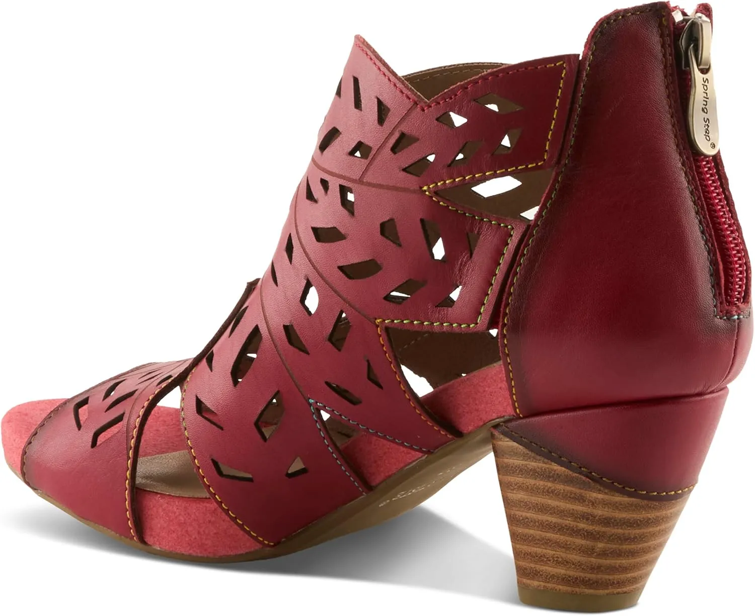 Spring Step L'Artiste Icon Sandals for Women - Ladies Casual Flats Platform Sandal - Hand Painting Summer Shoes for Womens