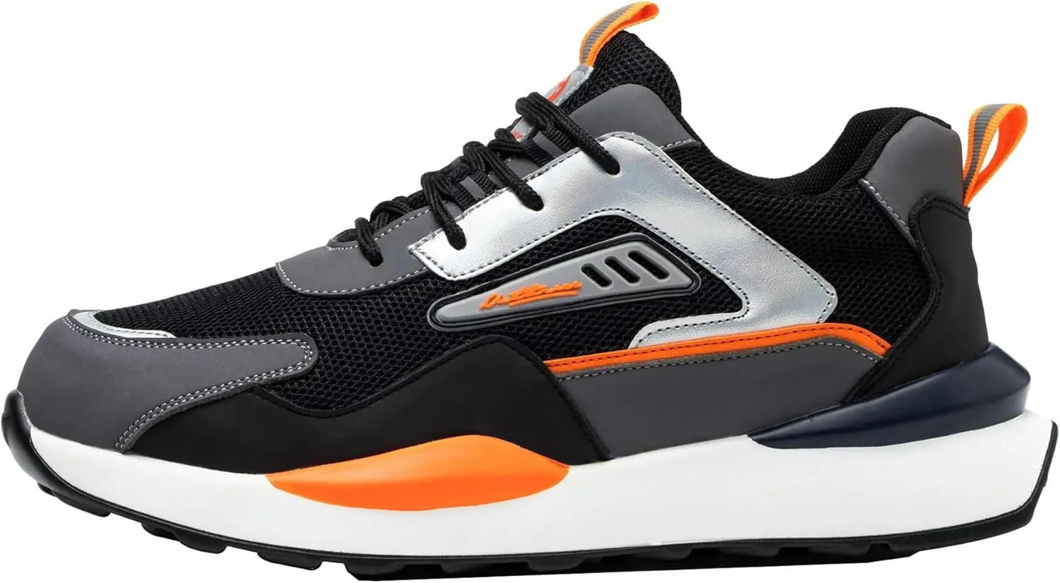 Steel Toe Sneakers for Men Women Lightweight Safety Work Shoes Comfortable Sneakers Slip-Resistant Composite Toe Shoes for Construction
