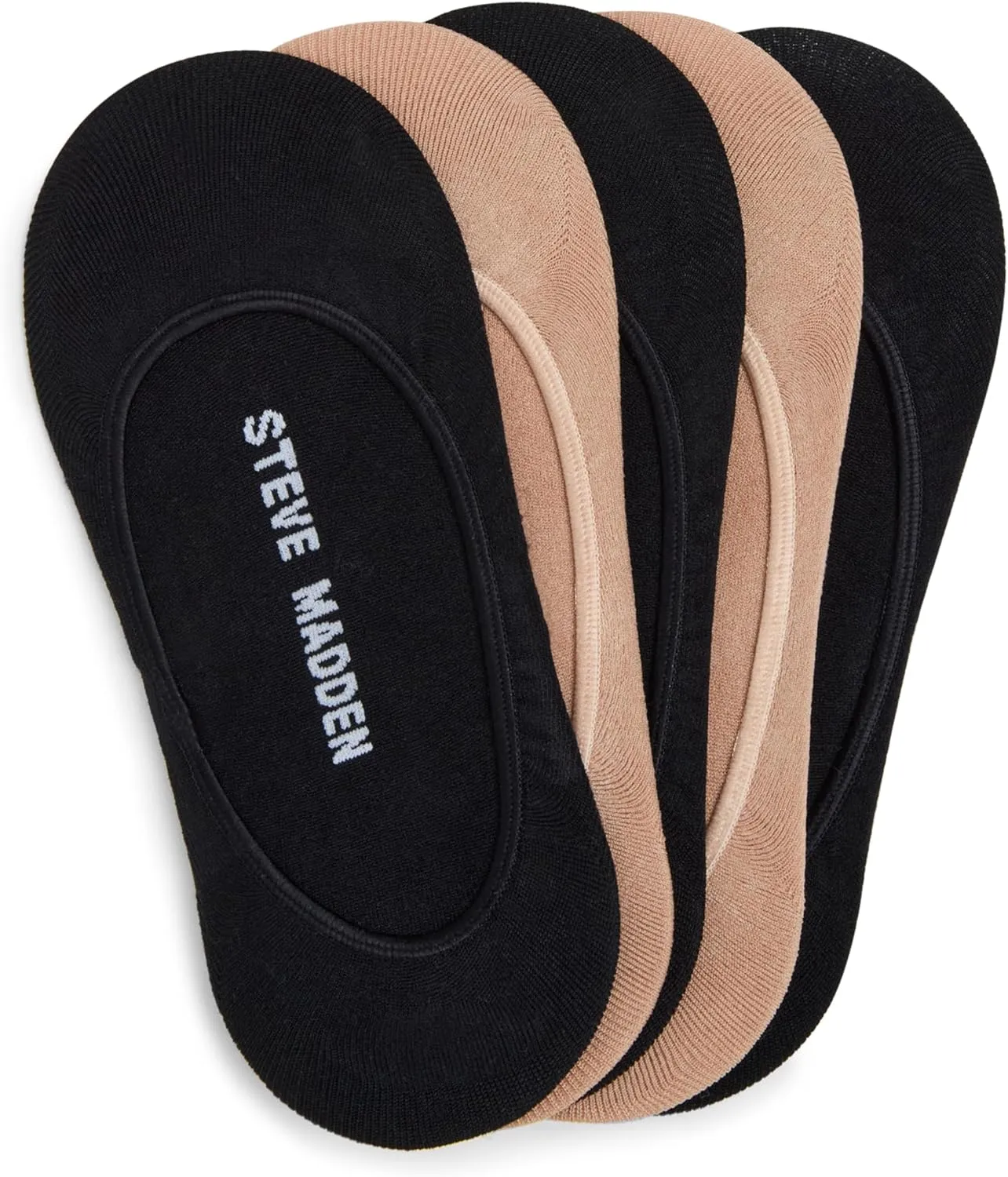 STEVE MADDEN 5PK Solid Microfiber Sneaker Liners
