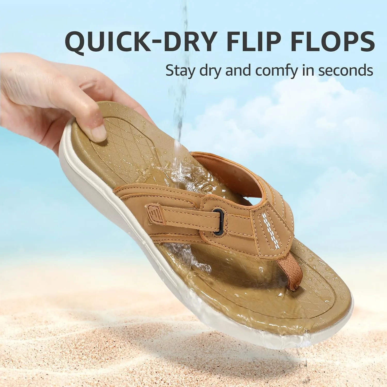 STQ Orthopedic Flip Flops for Women丨Adjustable Beach Sandals