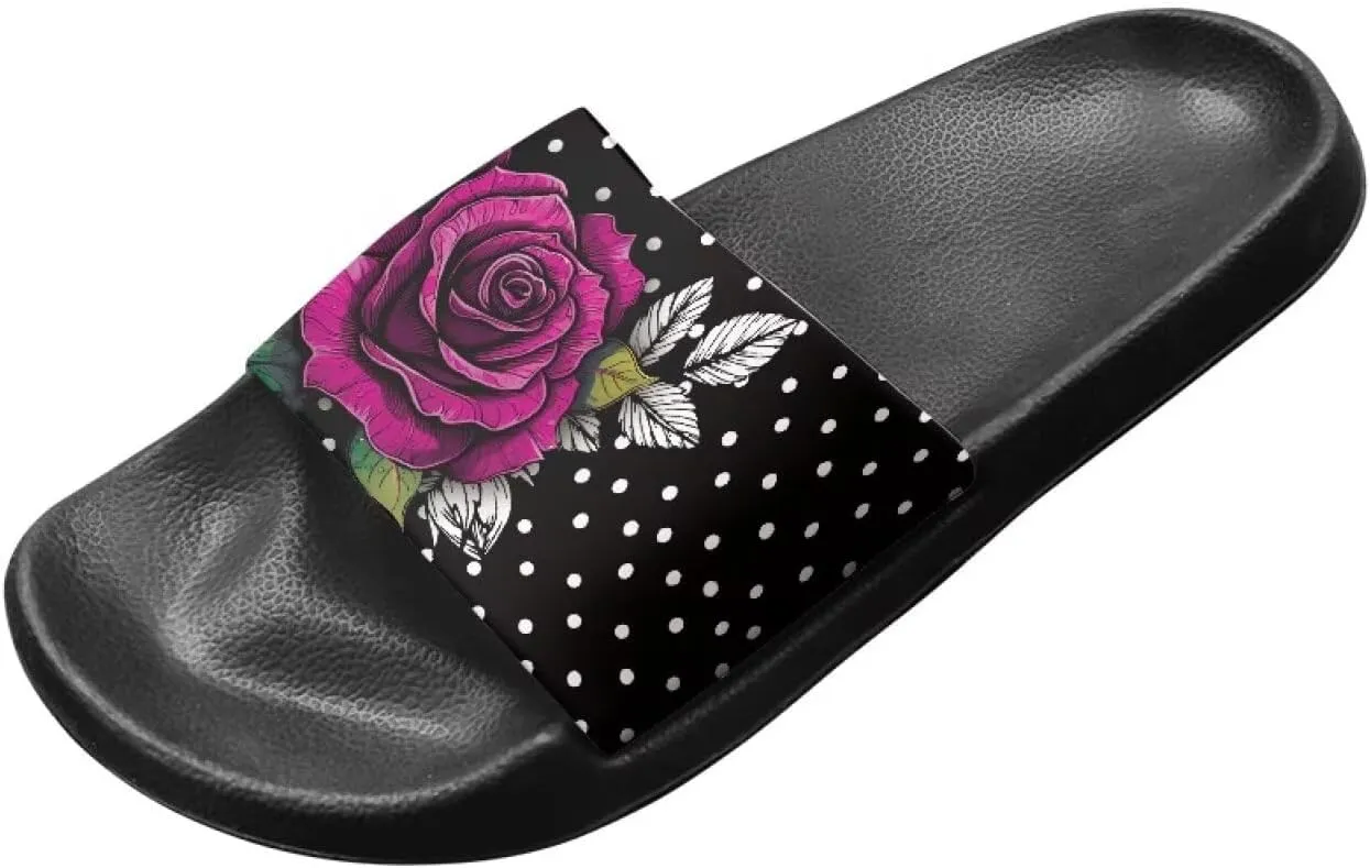 Summer Slides for Women Men Teens Soft EVA Slippers Waterproof Pool Beach Shoes Quick Dry Non Slip Shower Sandals US Size 5.5-12.5
