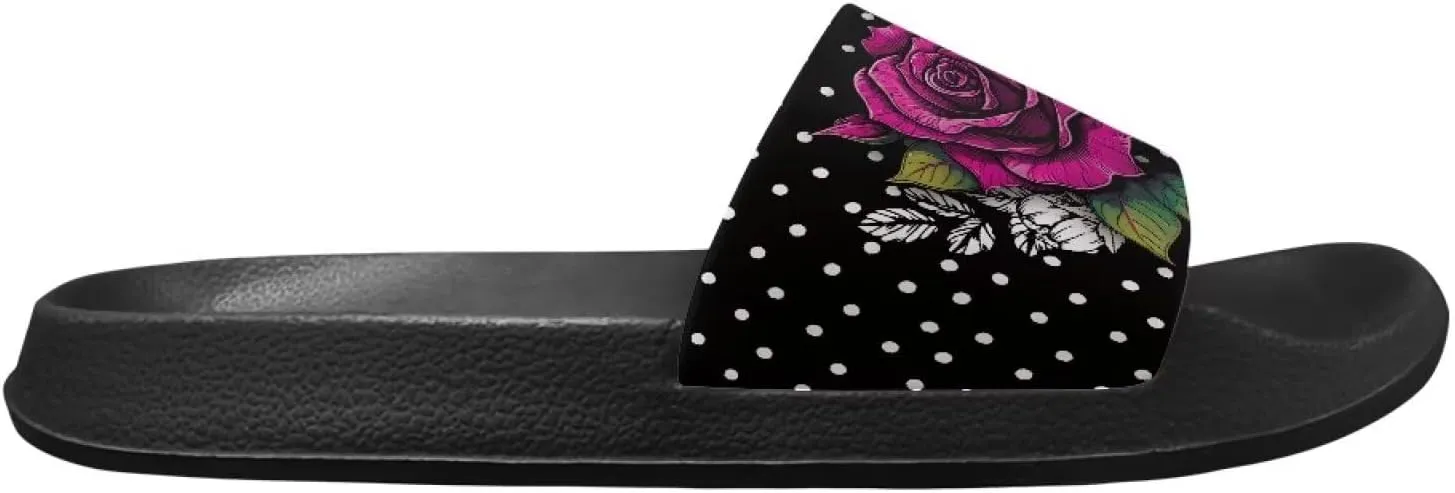 Summer Slides for Women Men Teens Soft EVA Slippers Waterproof Pool Beach Shoes Quick Dry Non Slip Shower Sandals US Size 5.5-12.5