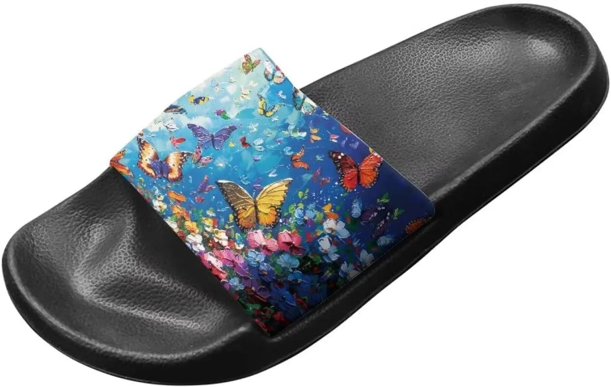 Summer Slides for Women Men Teens Soft EVA Slippers Waterproof Pool Beach Shoes Quick Dry Non Slip Shower Sandals US Size 5.5-12.5