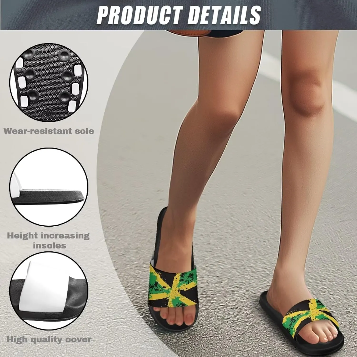 Summer Slides for Women Men Teens Soft EVA Slippers Waterproof Pool Beach Shoes Quick Dry Non Slip Shower Sandals US Size 5.5-12.5