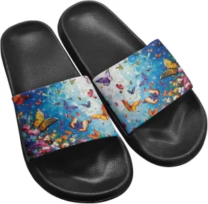 Summer Slides for Women Men Teens Soft EVA Slippers Waterproof Pool Beach Shoes Quick Dry Non Slip Shower Sandals US Size 5.5-12.5