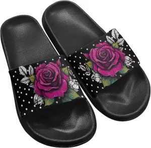 Summer Slides for Women Men Teens Soft EVA Slippers Waterproof Pool Beach Shoes Quick Dry Non Slip Shower Sandals US Size 5.5-12.5