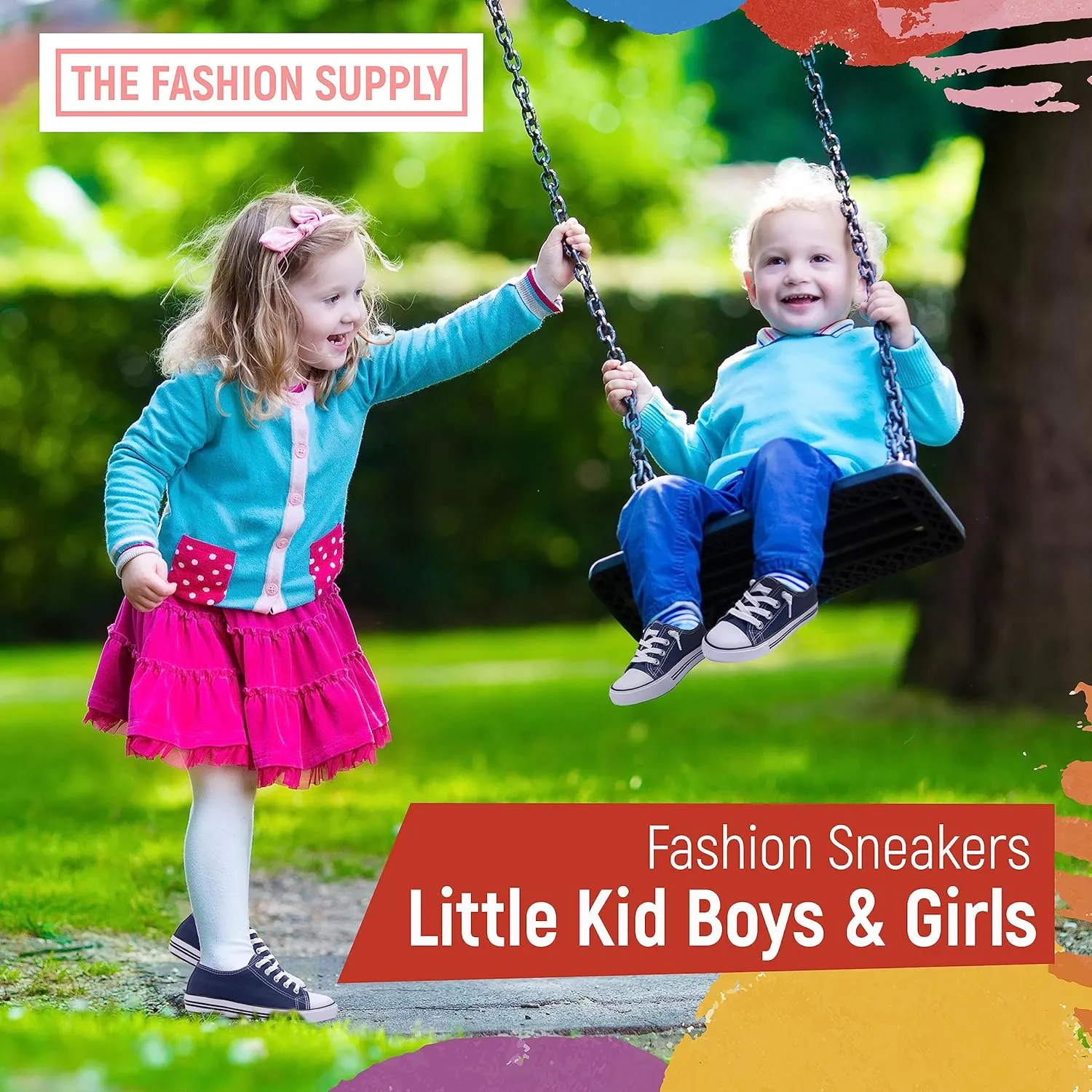 The Fashion Supply Kids Canvas Shoes for Girls & Boys - Breathable & Comfortable Boys & Girls Canvas Shoes