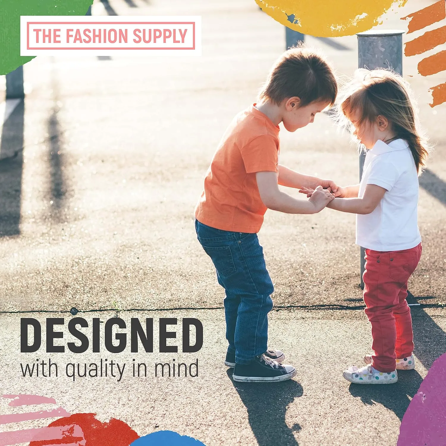 The Fashion Supply Kids Canvas Shoes for Girls & Boys - Breathable & Comfortable Boys & Girls Canvas Shoes