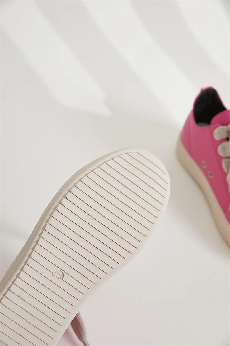 Thick Laces Walking Shoes PU Leather Walking Cute Sneakers for Women Y2K Shoes Platform Chunky Style Casual Thick Sole