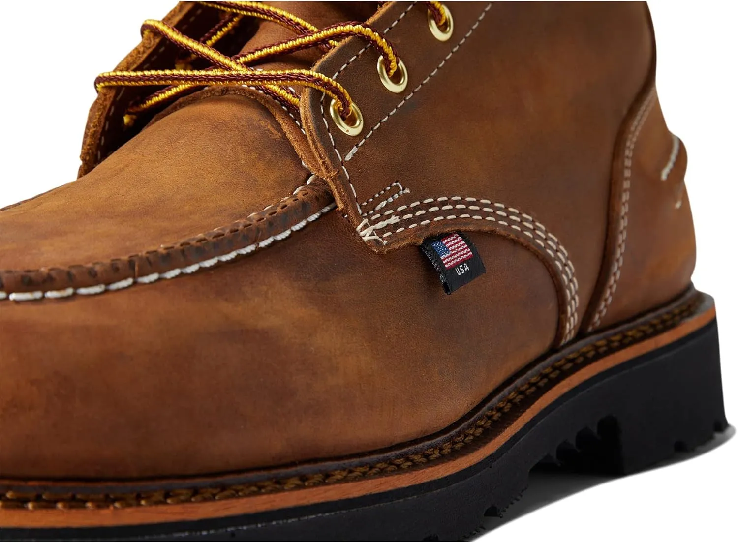 Thorogood V-Series 6” Waterproof Composite Toe Work Boots for Men - Premium Leather with Goodyear Storm Welt, Comfort Insole, and Chevron Traction Outsole; ASTM Rated