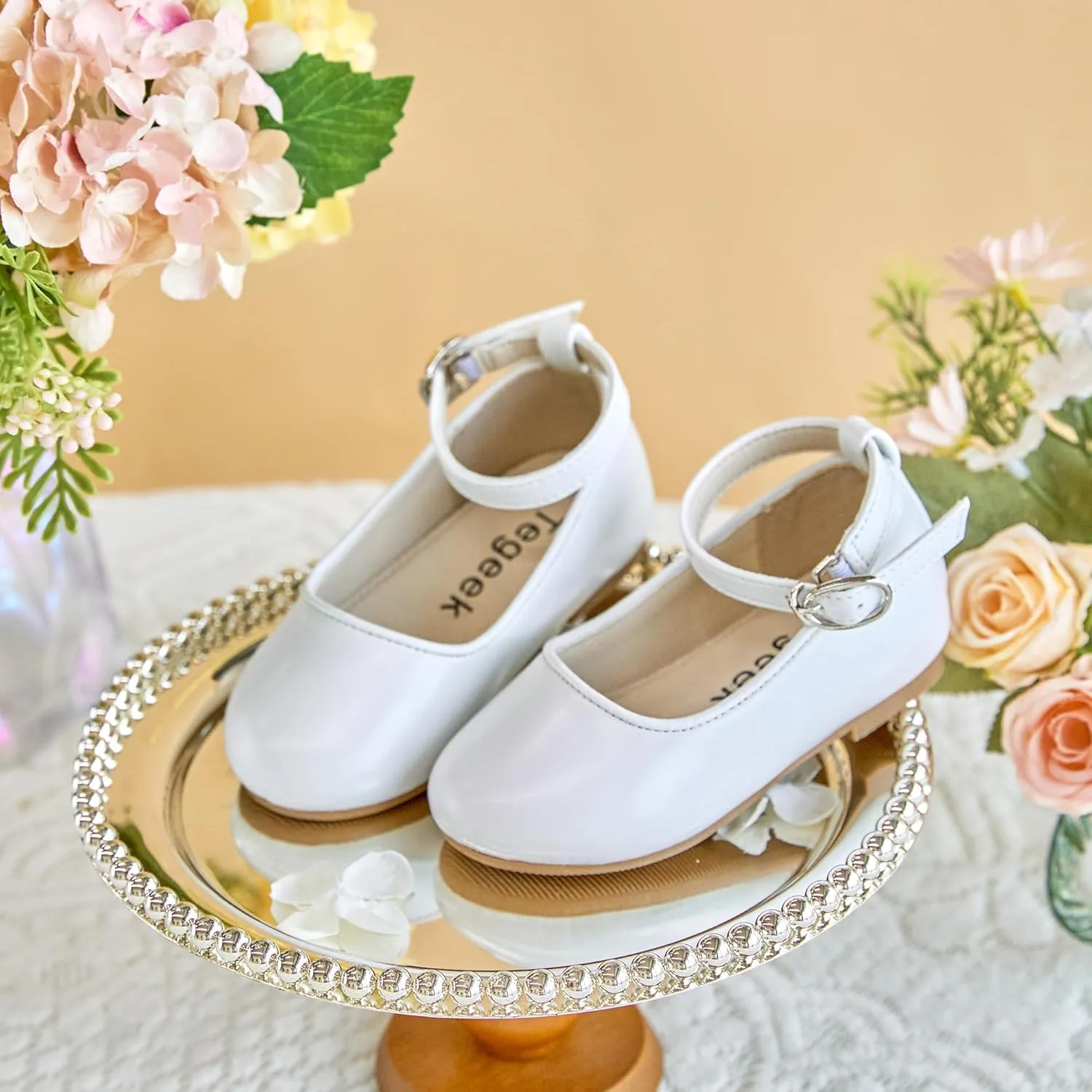 Toddler Ballet Flats for Girls - Princess Party Shoes Wedding & Dress