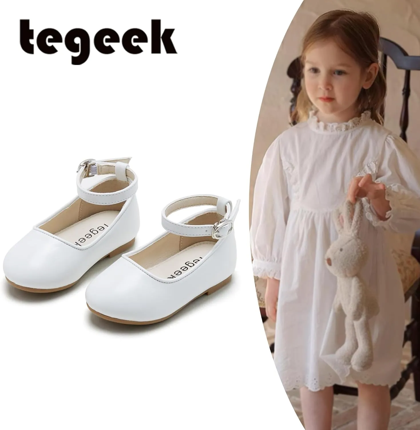 Toddler Ballet Flats for Girls - Princess Party Shoes Wedding & Dress