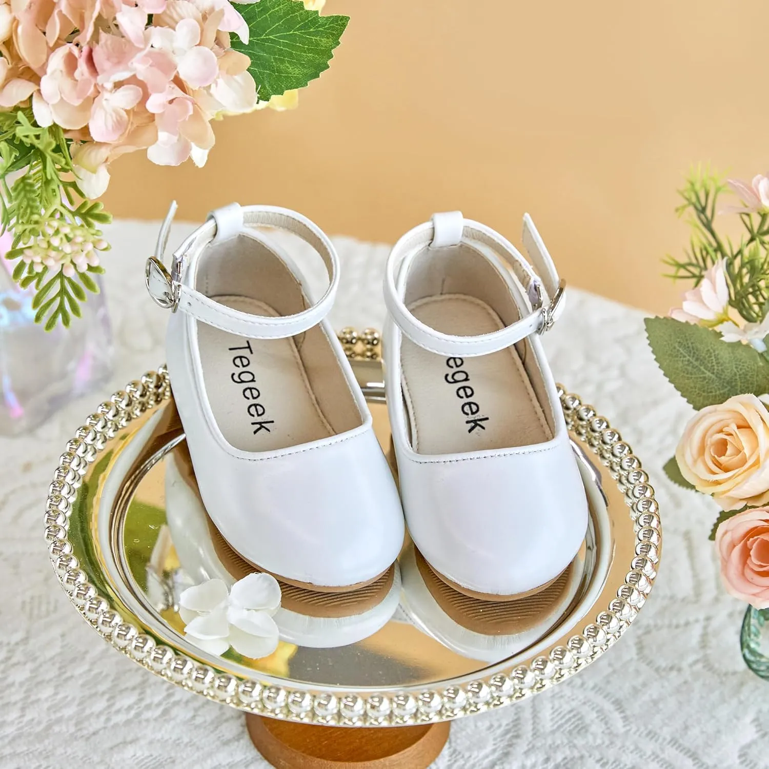 Toddler Ballet Flats for Girls - Princess Party Shoes Wedding & Dress