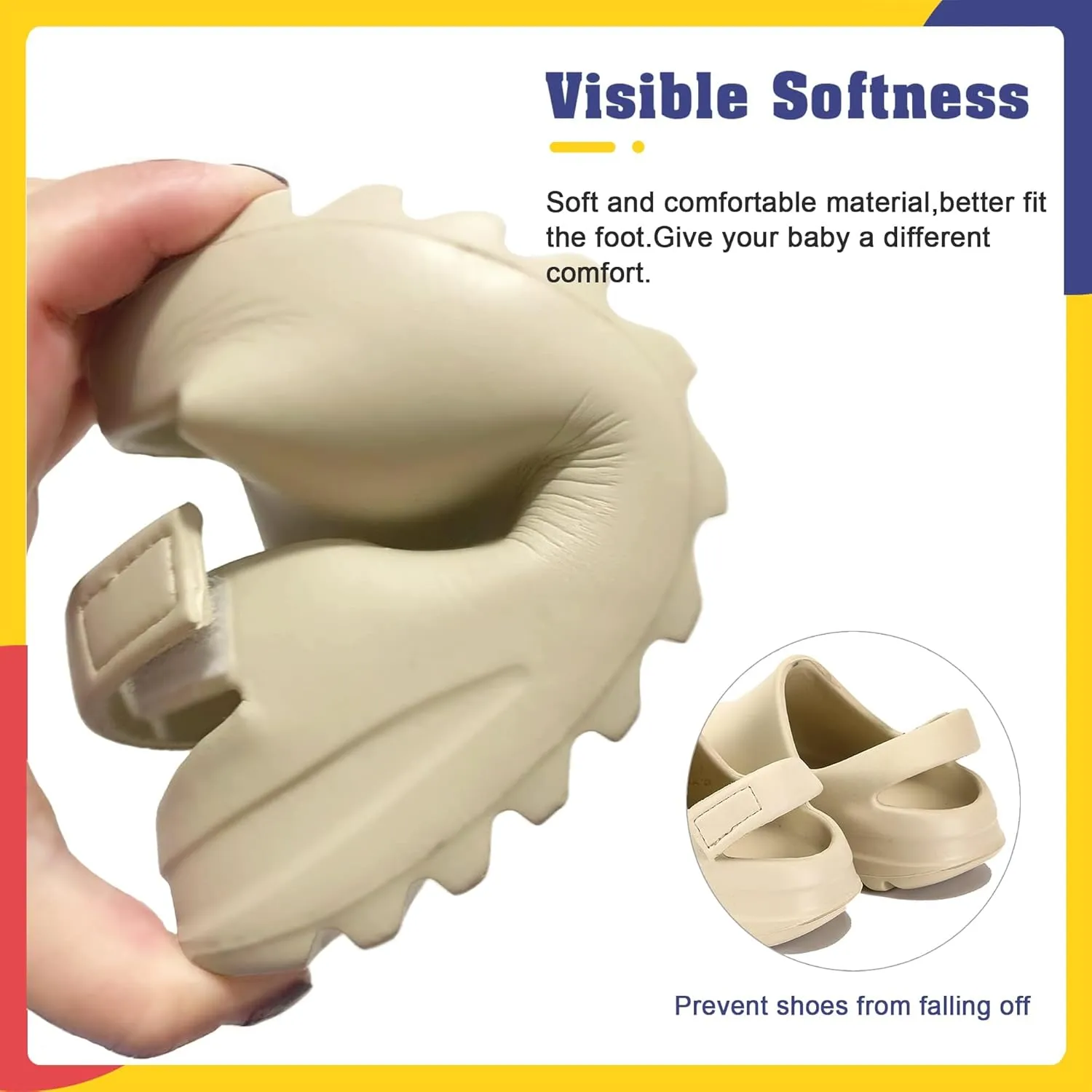 Toddler Little Kids Slides Sandals for Boys Girls Summer Slip-On Slide Slippers Sandals for Baby Kid Anti-slip Water Shoes