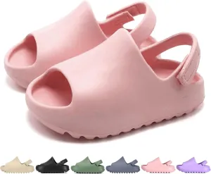 Toddler Little Kids Slides Sandals for Boys Girls Summer Slip-On Slide Slippers Sandals for Baby Kid Anti-slip Water Shoes