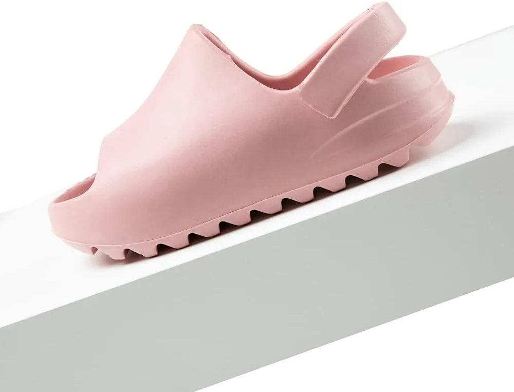 Toddler Little Kids Slides Sandals, Kid Summer Slip On Slides Sandals,Slippers with Strap Anti-slip Water Shoes，Indoor Outdoor Lightweight Slippers Sandals for Boys and Girls