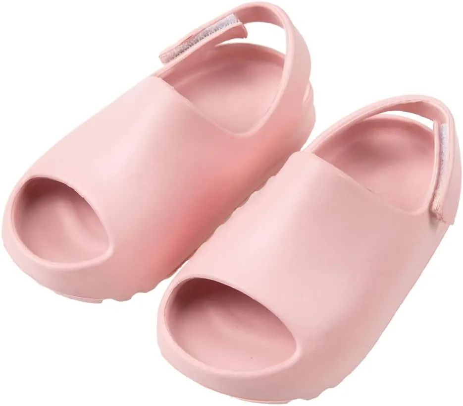 Toddler Little Kids Slides Sandals, Kid Summer Slip On Slides Sandals,Slippers with Strap Anti-slip Water Shoes，Indoor Outdoor Lightweight Slippers Sandals for Boys and Girls