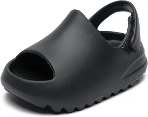 Toddler Little Kids Slides Sandals Summer Slip-On Sandals Beach Pool Anti-slip Slippers for Kids Girls Water Shoes Indoor Outdoor Lightweight Sandals for Boys Toddler Strap Slides Sandals