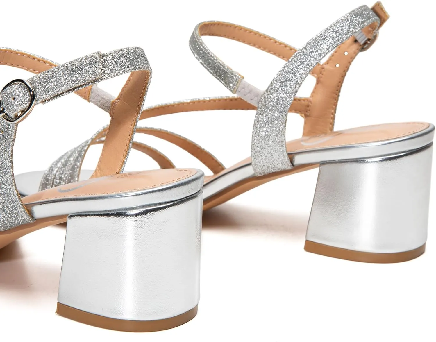 Trary Strappy Heels for Women, Sandals Women Dressy, 2.16 inch Low Block Heels for Women