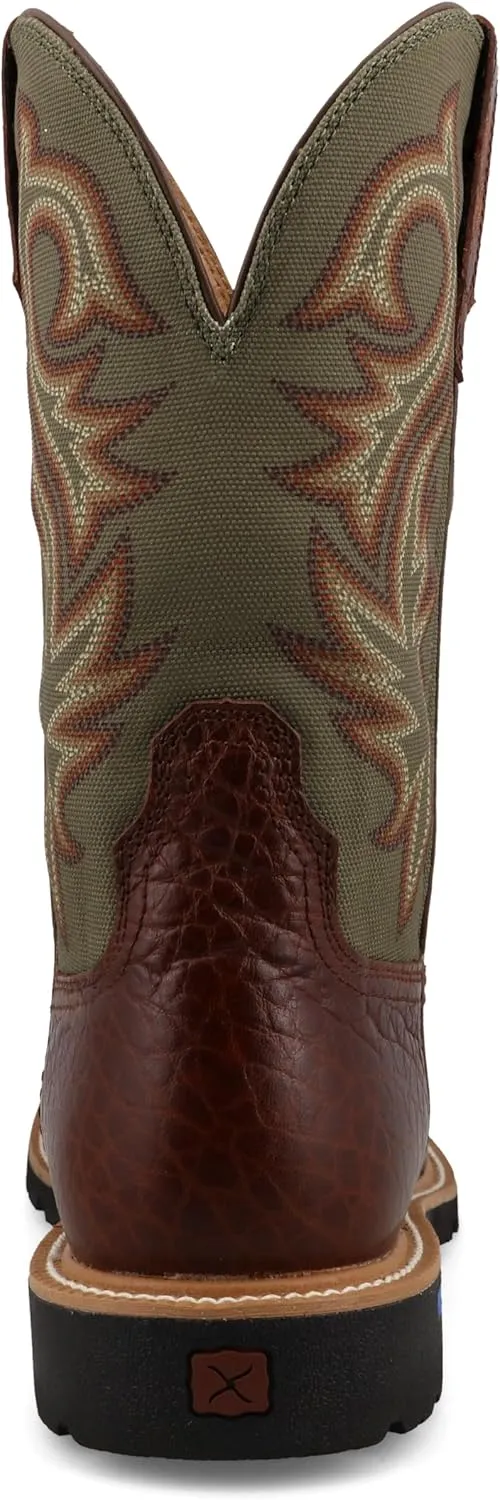 Twisted X Men's 11" Tech X Boot, Wide Square Toe with CellStretch and Tech X