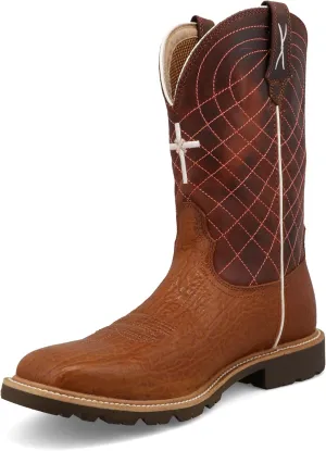 Twisted X Men's 11" Tech X Boot, Wide Square Toe with CellStretch and Tech X