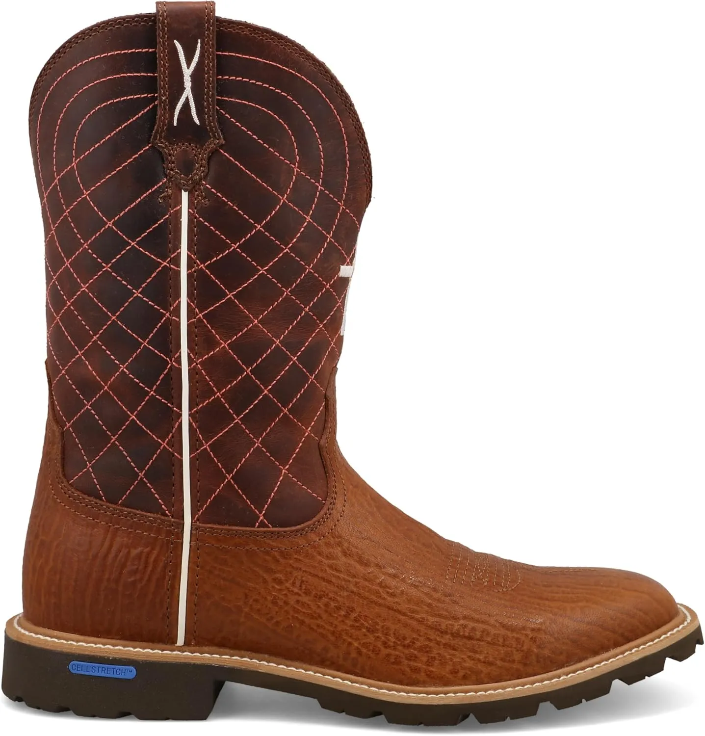 Twisted X Men's 11" Tech X Boot, Wide Square Toe with CellStretch and Tech X