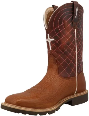 Twisted X Men's 11" Tech X Boot, Wide Square Toe with CellStretch and Tech X