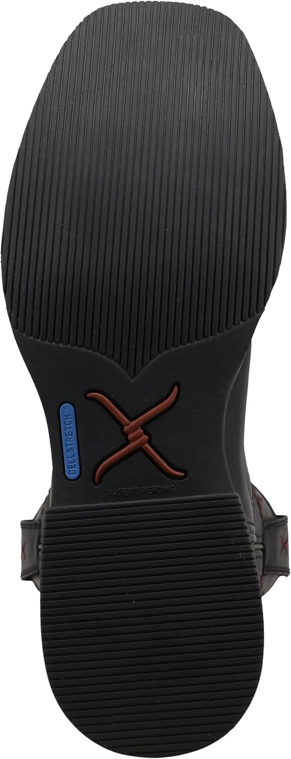 Twisted X Men's 11" Tech X Boot, Wide Square Toe with CellStretch and Tech X