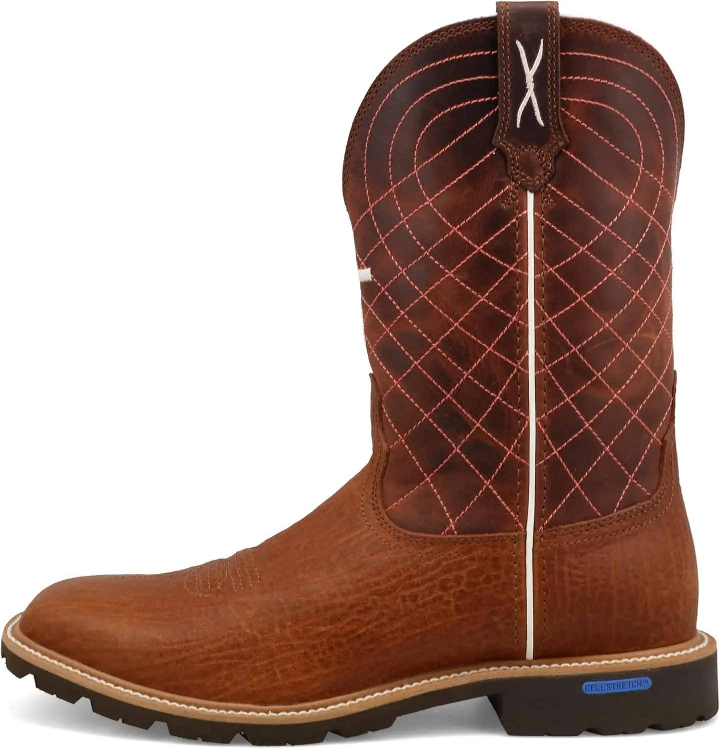 Twisted X Men's 11" Tech X Boot, Wide Square Toe with CellStretch and Tech X