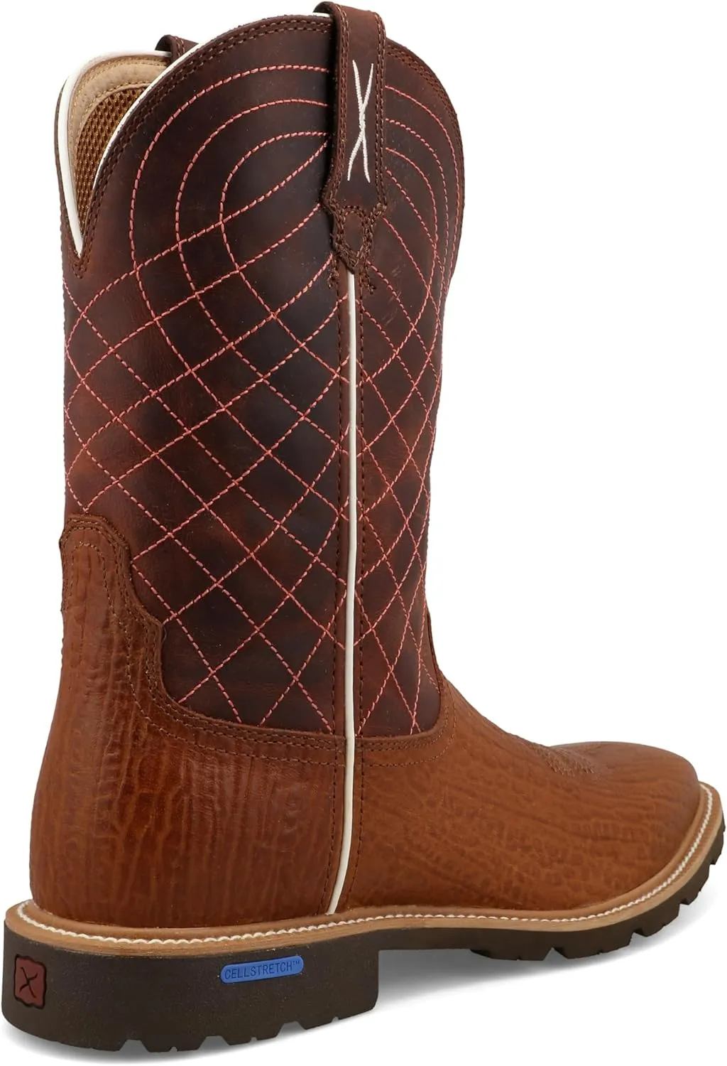 Twisted X Men's 11" Tech X Boot, Wide Square Toe with CellStretch and Tech X