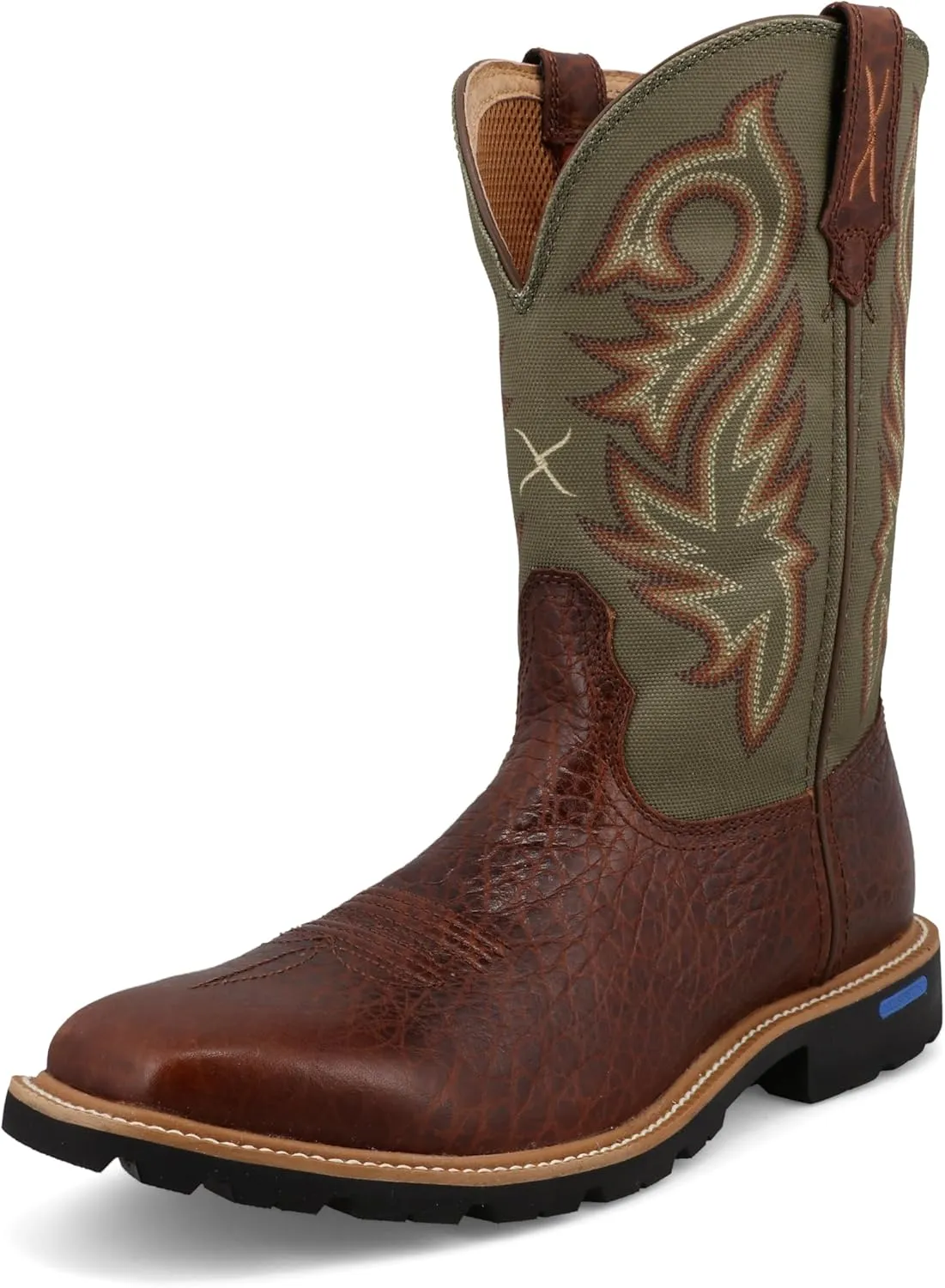 Twisted X Men's 11" Tech X Boot, Wide Square Toe with CellStretch and Tech X