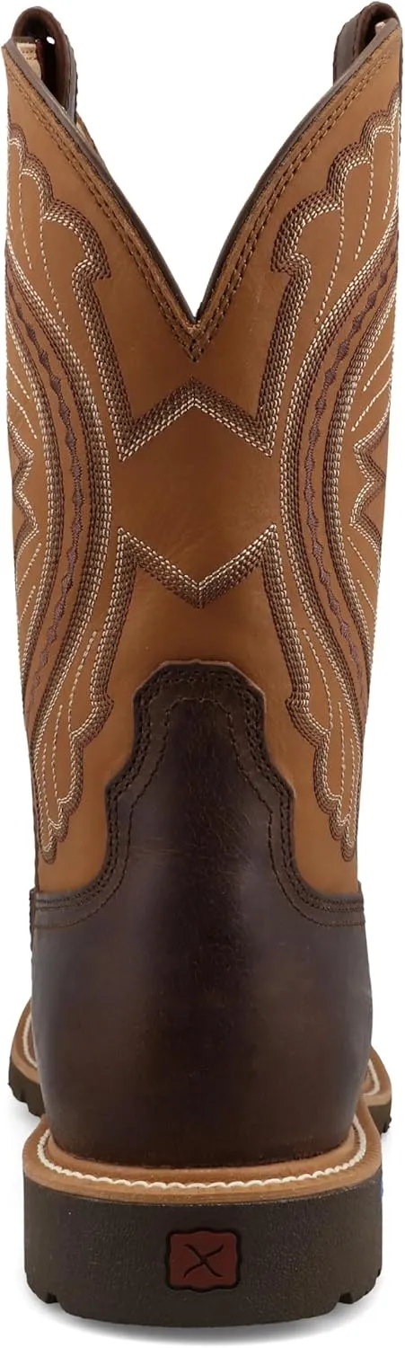 Twisted X Men's 11" Tech X Boot, Wide Square Toe with CellStretch and Tech X