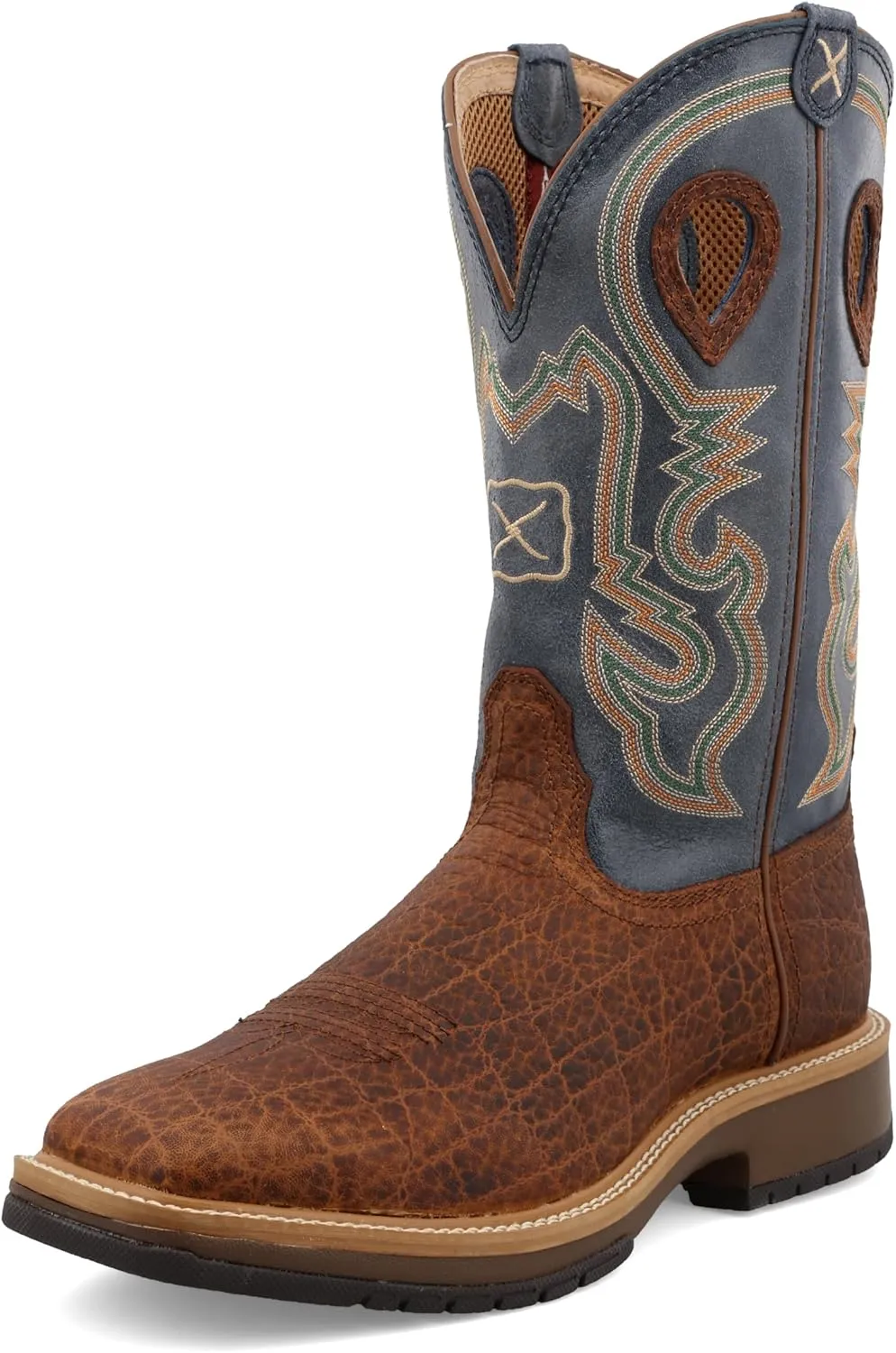 Twisted X Men's 12" Square Toe Horseman Boot - Casual Western Boots for Men